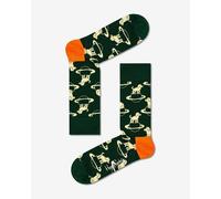 Calze Happy Socks Space Dog verde scuro giallo arancio - 36-40
