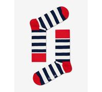 Happy Socks Calze Stripe - Blu marino / Rosso / Bianco - EU 36-40