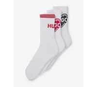 Calze HUGO Valentine bianco rosso nero donna (3 paia) - 35-38
