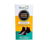 Calze In Cotone Con Struttura Honey Comb Per Diabetici E Artrite Black One Size