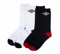 Calze Independent Summit Socks White & Black - 2 Pack