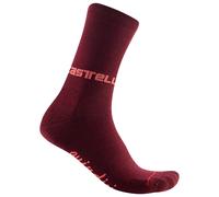 Calze invernali da ciclismo da donna Quindici Soft Merino bordeaux L-XL