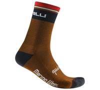 Calze invernali da ciclismo Quindici Soft Merino marrone L-XL