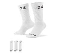 Calze Jordan Essentials di media lunghezza (3 paia) - Bianco 42-46