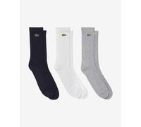 Calze Lacoste Classic Sport blu marino bianco grigio (3 unità) - 43-46
