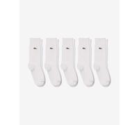 Calze Lacoste Cotton bianco puro 5 unità - 39-42