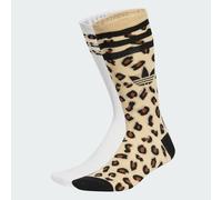 ADIDAS ORIGINALS Calzino 'Leopard Crew 2 Pairs' beige / nero / bianco Donna ADIDAS ORIGINALS 46-48