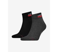 Calze Levi's Sportwear Mid Cut grigio scuro nero (2 paia) - 35-38