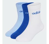 CALZE LINEAR 3 PAIA PER CONFEZIONE PER BAMBINI E BAMBINE White / Royal Blue / Glow Blue 25-27