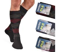 Calze lunghe invernali Meritex 212 rombi in pile caldo 3 paia