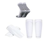 Calze lunghe tubolari protezioni per gambe manica polpaccio confortevole kit sportivo calcio giovanile calcio parastinchi calzini set kit sportivi