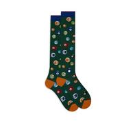 Calze lunghe uomo verde fantasia palle da biliardo
