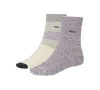 Calze Mexx Women's grigie e viola 39/42 (confezione da 2)