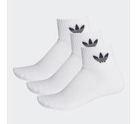 Set di 3 paia di calzini lunghi unisex adidas Mid-Cut Crew FT8529 Bianco 34-36