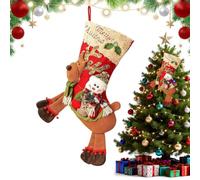 Calze natalizie da appendere calze per dolci per feste per caminetto e | Calze natalizie decorative per camino, abete, cioccolatini, sorprese, piccoli regali e feste