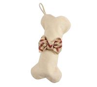 Calze natalizie per cani, calze a ossa per cani, calze natalizie in grandi quantità con papillon - calze natalizie vintage per scuole, aule, club, uffici, giocattoli per animali domestici, snack