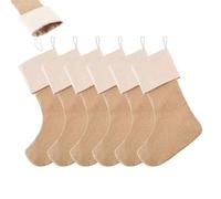 Calze natalizie piccole, 3 pezzi, calze di Natale in velluto, da appendere, grandi calze di Natale, sacchetto regalo personalizzato per bambini e adulti (set da 6)