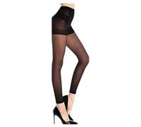 Calze Nere 50 Denari Leggings Trasparenti Senza Piede da Donna, Moda Casual, Collant Sottili Pile Invernali (Black, XL)
