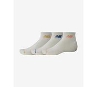 Calze New Balance Everyday Ankle 3 bianco blu arancione (3 paia) - L