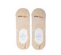 Calze No Show Invisibili - Cotone Egiziano Certificato Made in Italy - Calzini Fantasmini Estivi Invisibili Scarpe Basse - Comfort e Stile Elegante (IT, Numero, 39, 42, Regular, Regular, Beige)