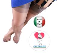 Calze Nylon GLACE Velatissime Vintage Stile RHT Punta e Tallone Rinforzato M (M)