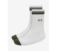 Calze Oakley Essential bianche verdi (3 paia) - L