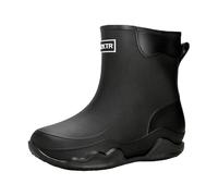 Calze Pantofole Stivali da pioggia antiscivolo per uomo e donna, ideali per il lavoro all'aperto, la pesca e le scarpe da lavoro in pelle, Le Noir, 45 EU