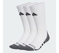 adidas Unisex - Adulto PERFORMANCE GRIP CLIMACOOL CUSHIONED CREW 3P, White/Dark Grey Heather/Black, 42-45