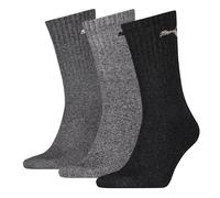 Puma Calzini Crew Sport Unisex grigio scuro/grigio chiaro/nero 39-42 (3 paia)