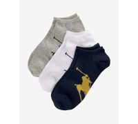 Calze Ralph Lauren Big Pony grigio bianco blu navy (3 paia)