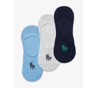Calze Ralph Lauren No-Show (3 paia) blu chiaro scuro grigio