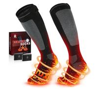 Calze Riscaldate, Calze Riscaldate a Batteria, la Soluzione per le Dita Fredde nel 2024-5V 6000mAh Calze Riscaldanti Ricaricabili per Sci, Attività all'Aperto, Campeggio, Escursionismo