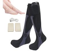 Calze riscaldate elettriche, invernali, ricaricabili, scaldapiedi, batteria da 2500 mAh con 8 ore di calore, 3 impostazioni di temperatura regolabili, resistenti all'acqua, comfort per escursioni e