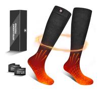 Calze Riscaldate per Uomo e donna Calzini Elettrici 7.4V 2200MAH Batteria Ricaricabile Scaldapiedi Invernali per Sport Esterno Pesca Escursionismo Ciclismo Caccia Calze Calde Interni