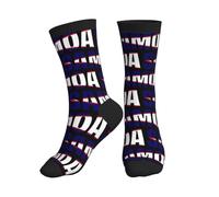 Calze Running American Samoa Flag Comodi Crew Socks Traspiranti Calze Termiche Per Yoga Sci Trekking