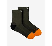 Calze Salewa MTN TRN AM Quarter verde scuro arancione - 39-41