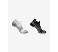 Calze Salomon Aero Ankle 2-Pack bianco nero - S