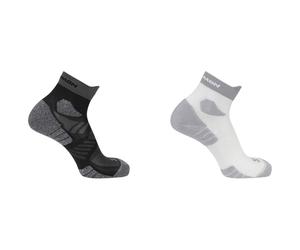 Calze Salomon Aero Ankle 2-Pack Dimensioni dei calzini: 39-41 / Colore: nero/bianco