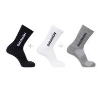 Calze Salomon Everyday Lite Crew 3-Pack Dimensioni dei calzini: 39-41 / Colore: nero/grigio