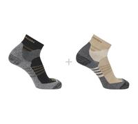 Calze Salomon X Ultra Access Quarter 2-Pack Dimensioni dei calzini: 42-44 / Colore: beige