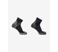 Calze Salomon X Ultra Access Quarter 2-Pack grigio scuro nero - XL