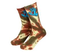 Calze Santa Cruz Screaming Hand Tie Dye Sock Green Glow