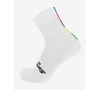 Santini - UCI Official Cycling Socks - Calze da ciclismo Unisex XL/XXL - EU: 44-47 bianco