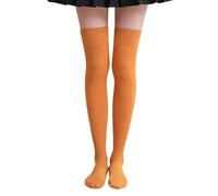 Calze sopra il ginocchio per le donne lunghe tinta unita coscia calze alte | Calzini a compressione con presa delicata sulla gamba, calze alte alla coscia, per cosplay, feste e uso quotidiano