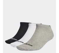 Calze sottili a taglio basso lineari 3 paia Medium Grey Heather / White / Black 43-45
