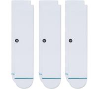 Stance Icon Casual Calzini, Bianco, M (Pacco da 3) Uomo
