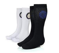 Calze Tennis Uomo in Spugna 2 Paia - 1 Bianco 1 Nero F.C. Internazionale *20957-n 43/46