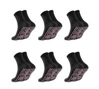 Calze termiche autoriscaldanti, in fibra di poliestere ed elastan, riscaldabili da donna e da uomo, per attività all'aperto come sci, escursionismo, campeggio e corsa (A-6PC)