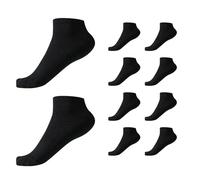 Calze termiche dieci paia corte tinta unita design cotone comodi caldi per tutti i giorni e freddi, Le Noir, Taglia unica