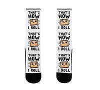 Calze That'S How I Pizza Roll Parody Traspiranti Crew-Smlx Calze Elasticità Calzini Grip Per Ciclismo Trekking Calcio